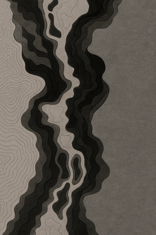 Terra Rug in Charcoal Ripple | Customizable - The Carpetier™