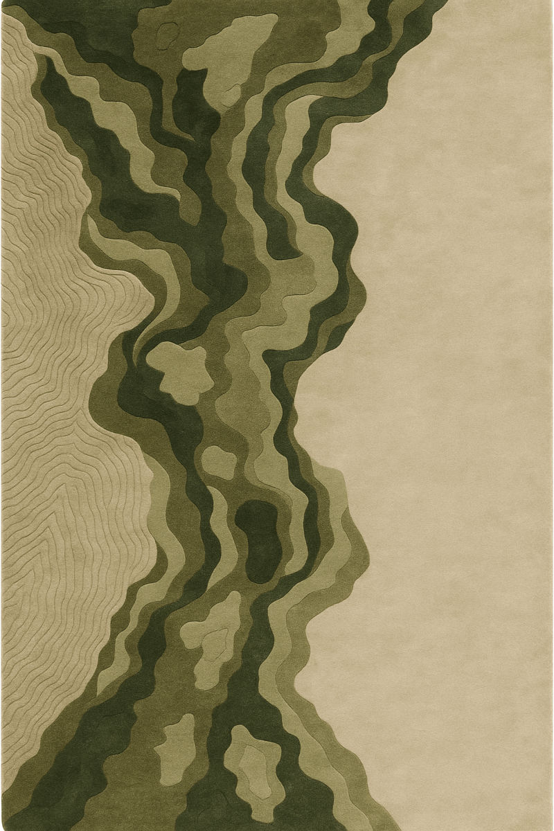 Terra Rug In Forest Flow | Customizable - The Carpetier™