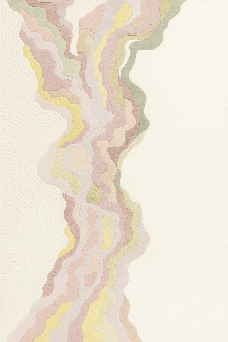 Terra Rug in Petal Stream | Customizable - The Carpetier™