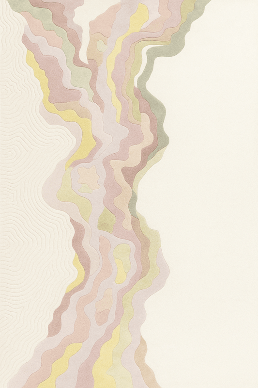 Terra Rug in Petal Stream | Customizable - The Carpetier™