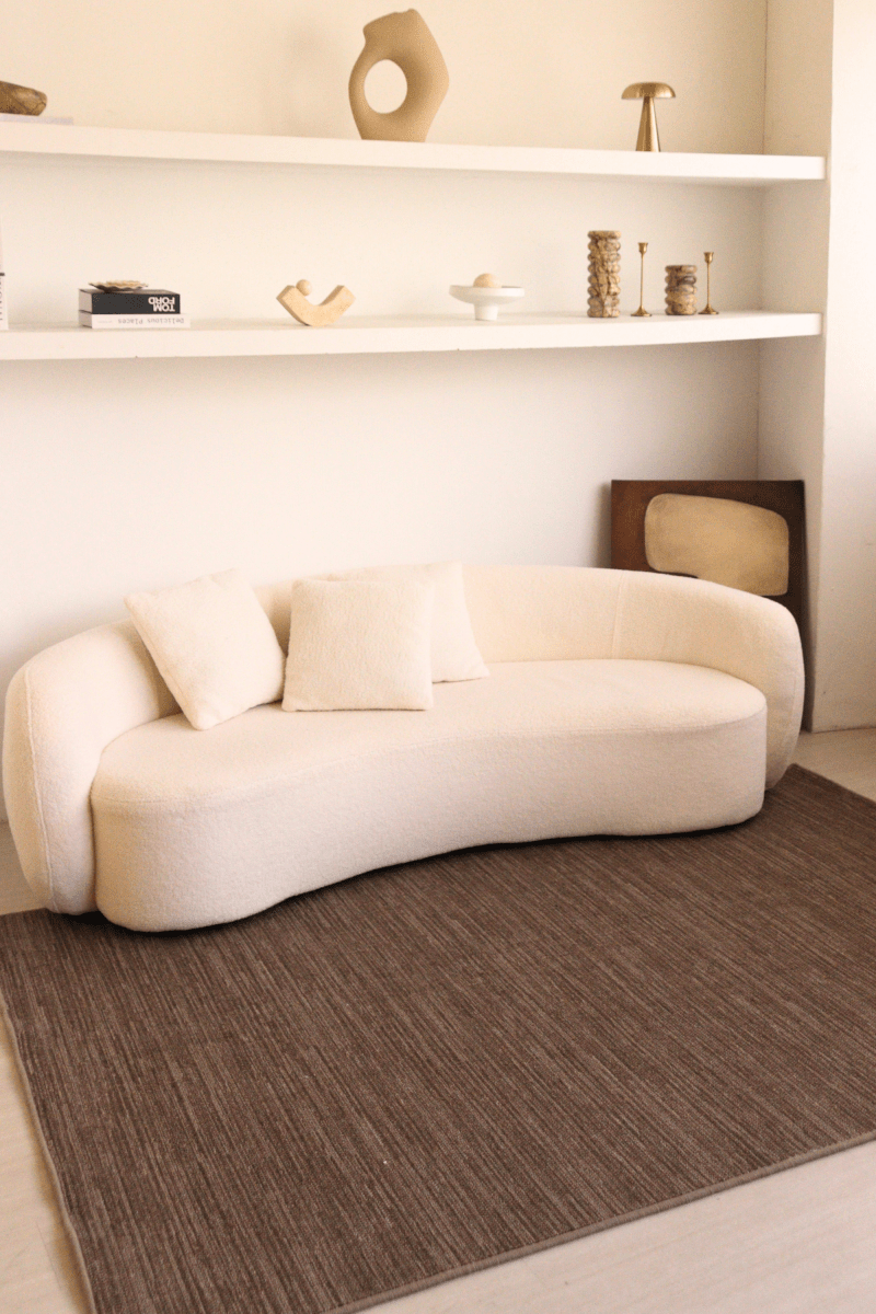 Walnut & Cream Multi - Coloured Loop Pile Carpet | Earth Series - The Carpetier™