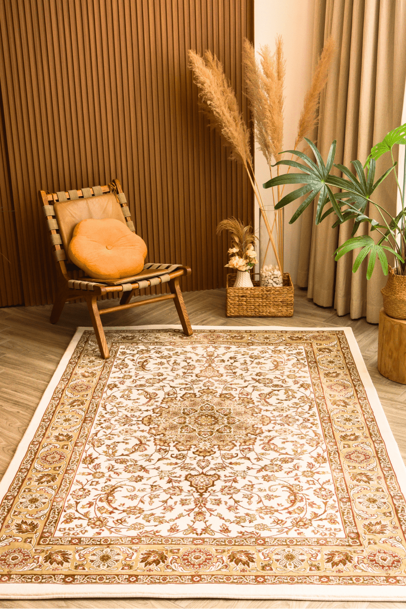 White Gold Majesty Carpet | Ankara | Royal Persian Series - The Carpetier™