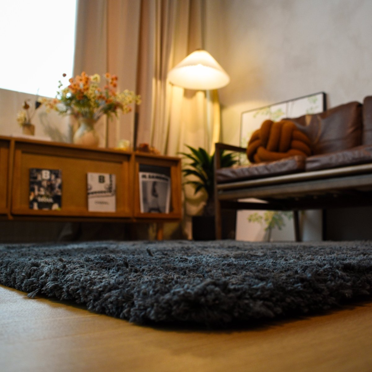 Charcoal Grey LuxeFur Carpet | LuxeFur Dyed Series - The Carpetier™