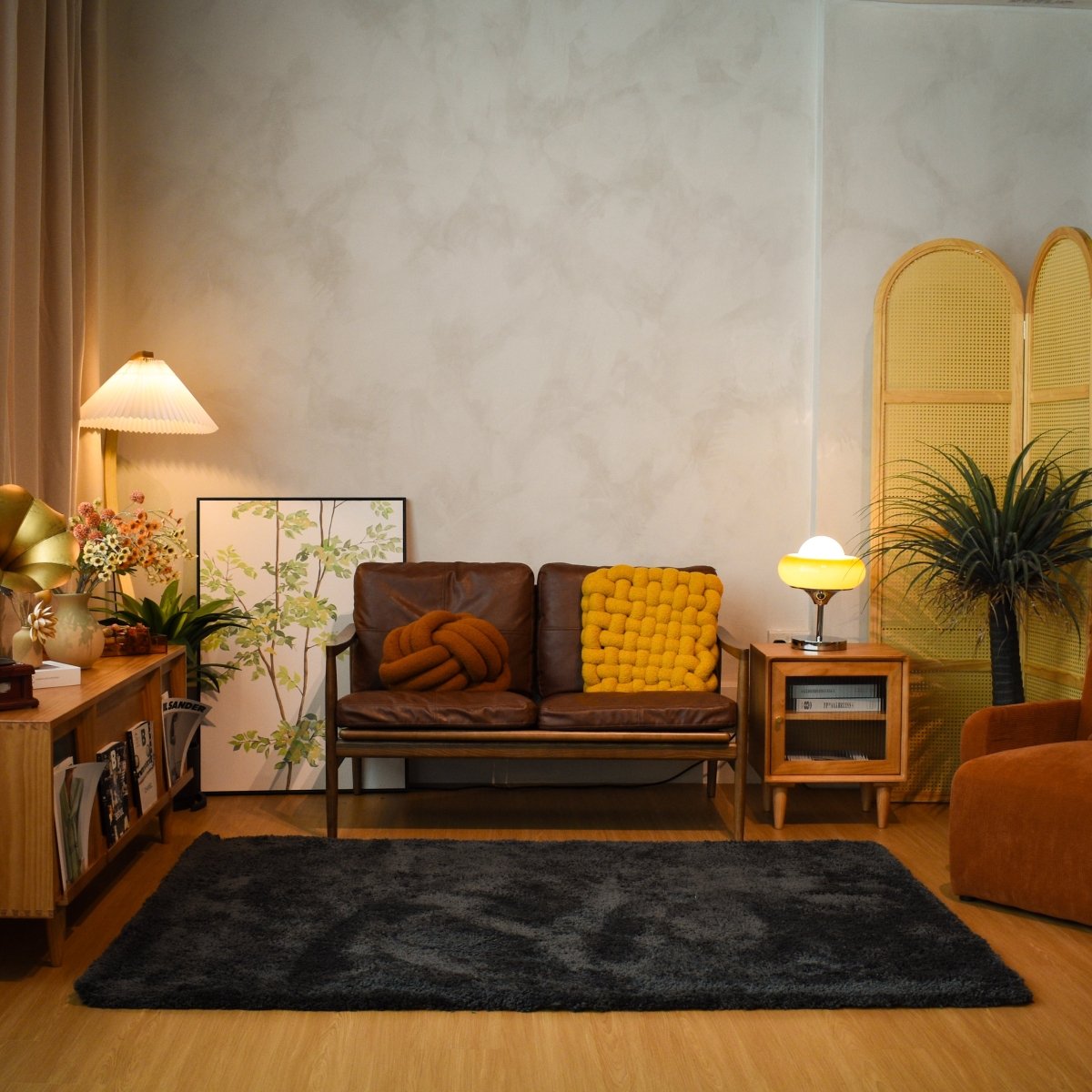 Charcoal Grey LuxeFur Carpet | LuxeFur Dyed Series - The Carpetier™