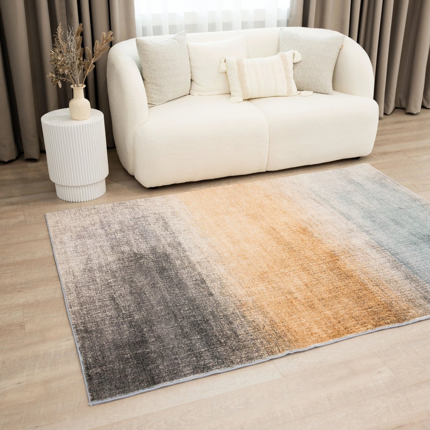 Elevate the look of your space with this stylish design. This contemporary carpet will add a touch of luxury to any room.