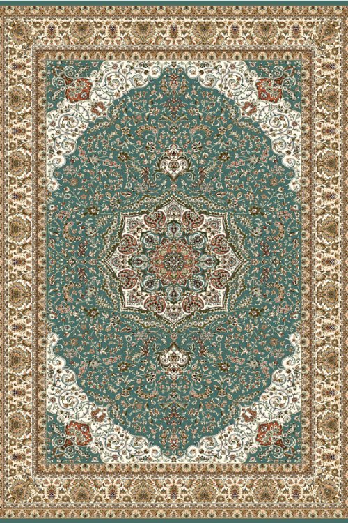 Bring this luxurious feel of a palace into your home with this Persian design rug. Adds a touch of elegance to any room.