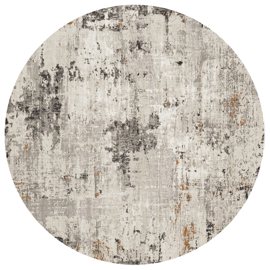 Charcoal Bronze Round Carpet | Polyfibre Cashmere