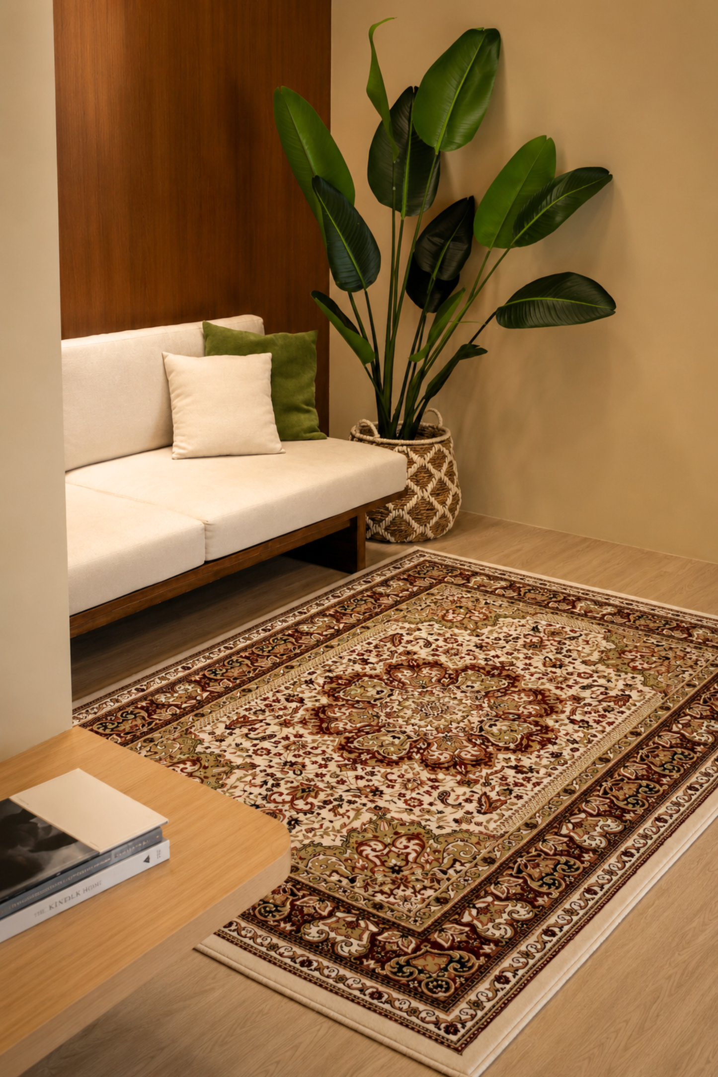 Crimson White Palace Carpet | Ankara | Royal Persian Series