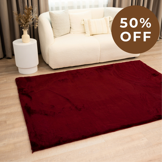 Cherry Maroon Carpet | Cloud Fur Series