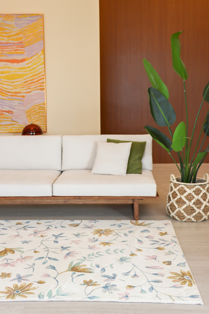 Pastel Garden Carpet | Polyfibre Cashmere