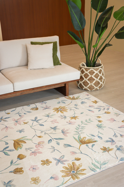 Pastel Garden Carpet | Polyfibre Cashmere