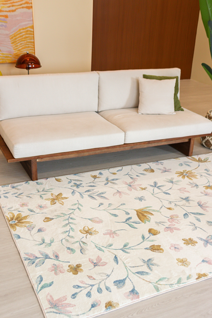 Pastel Garden Carpet | Polyfibre Cashmere