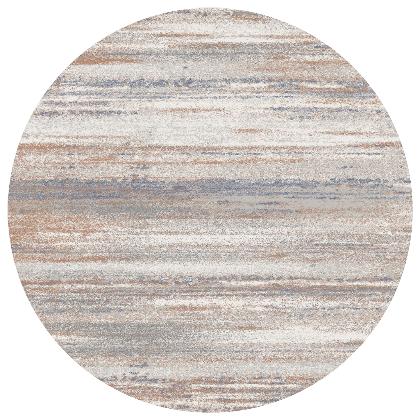 Rustic Breeze Round Carpet | Polyfibre Cashmere