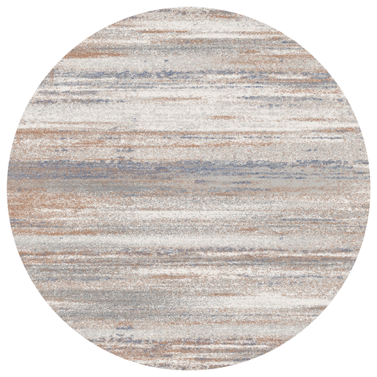 Rustic Breeze Round Carpet | Polyfibre Cashmere