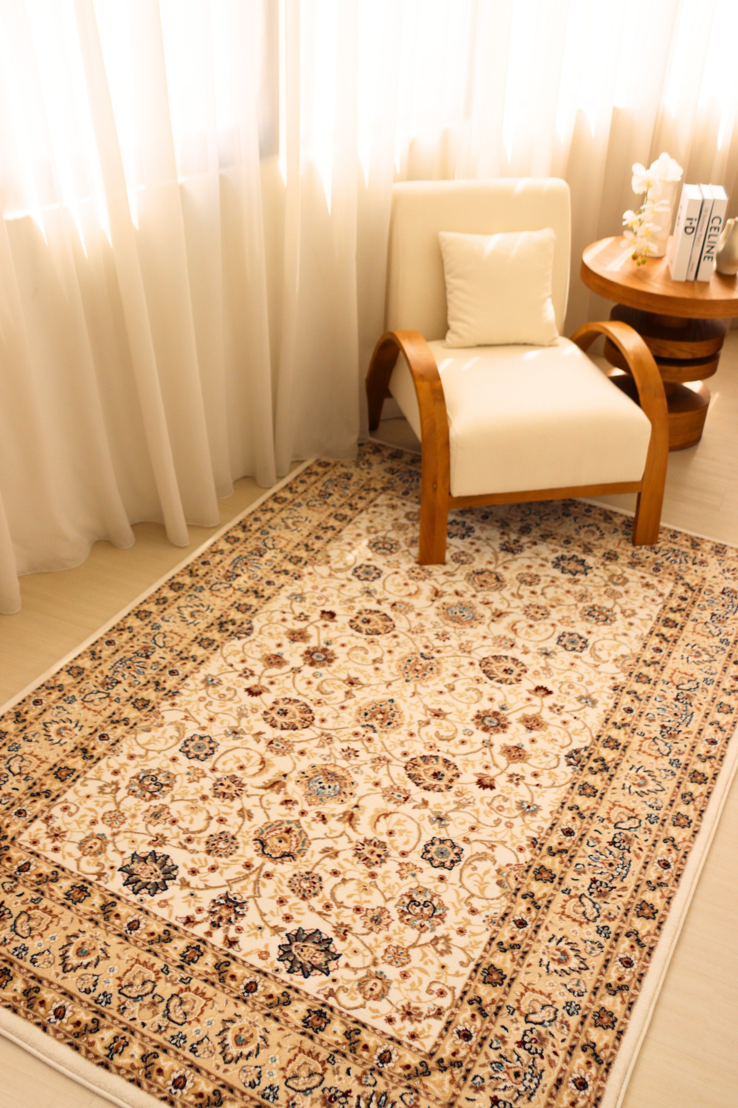 White Garden Carpet | Al Safa | Royal Persian Series