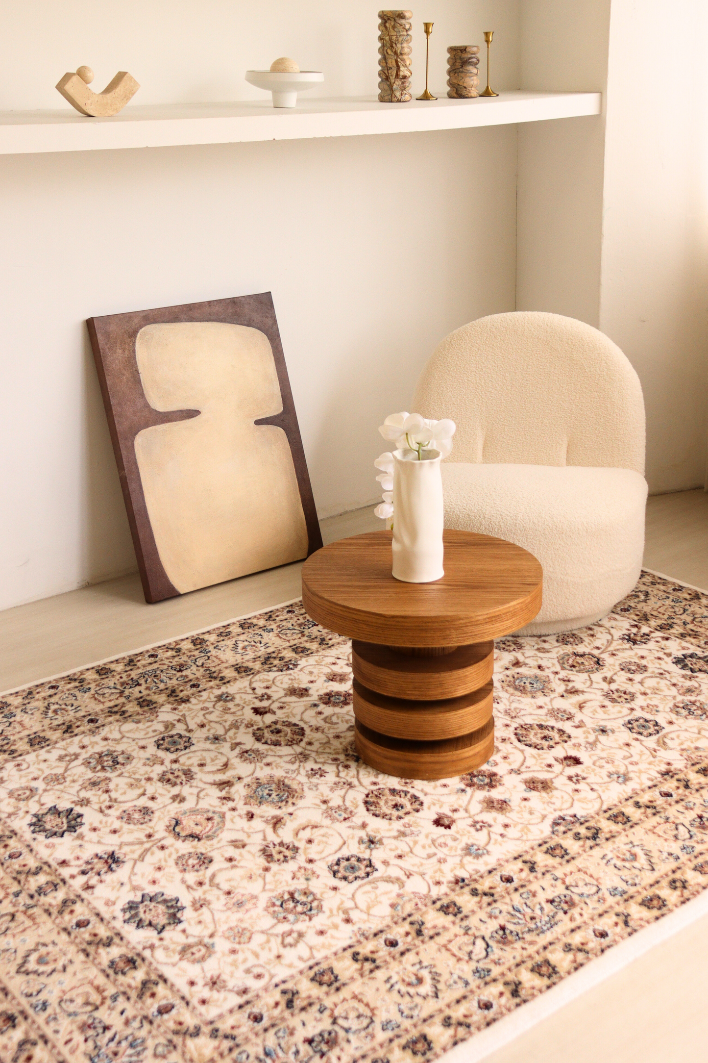 White Garden Carpet | Al Safa | Royal Persian Series