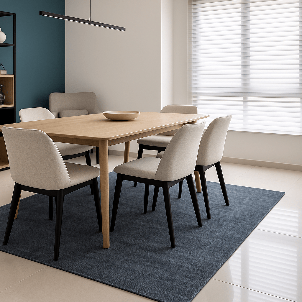 Ash Blue Carpet | Luxury Wool Handloomed - The Carpetier™