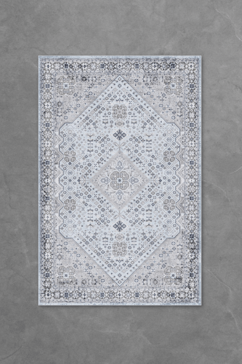 Azure Palace Floor Mat | Polyfibre Cashmere - The Carpetier™