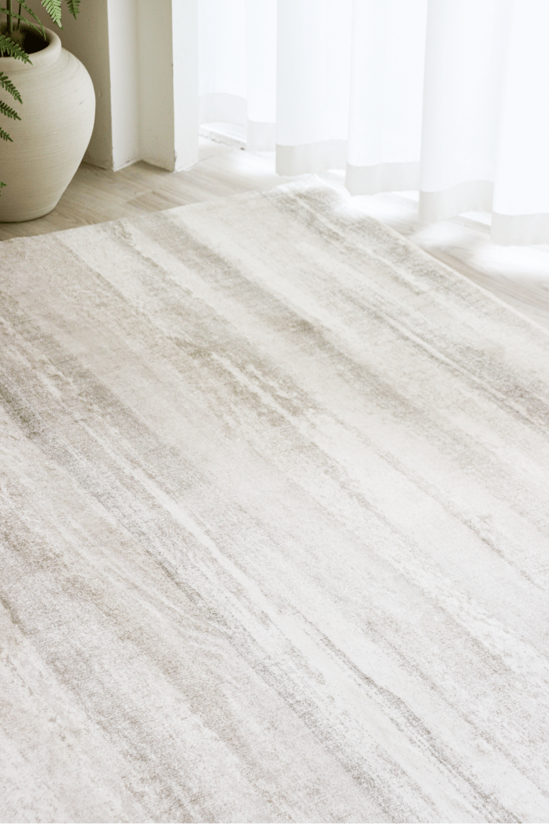 Beige Cascade Carpet | Modern | Polyfibre Cashmere Series - The Carpetier™