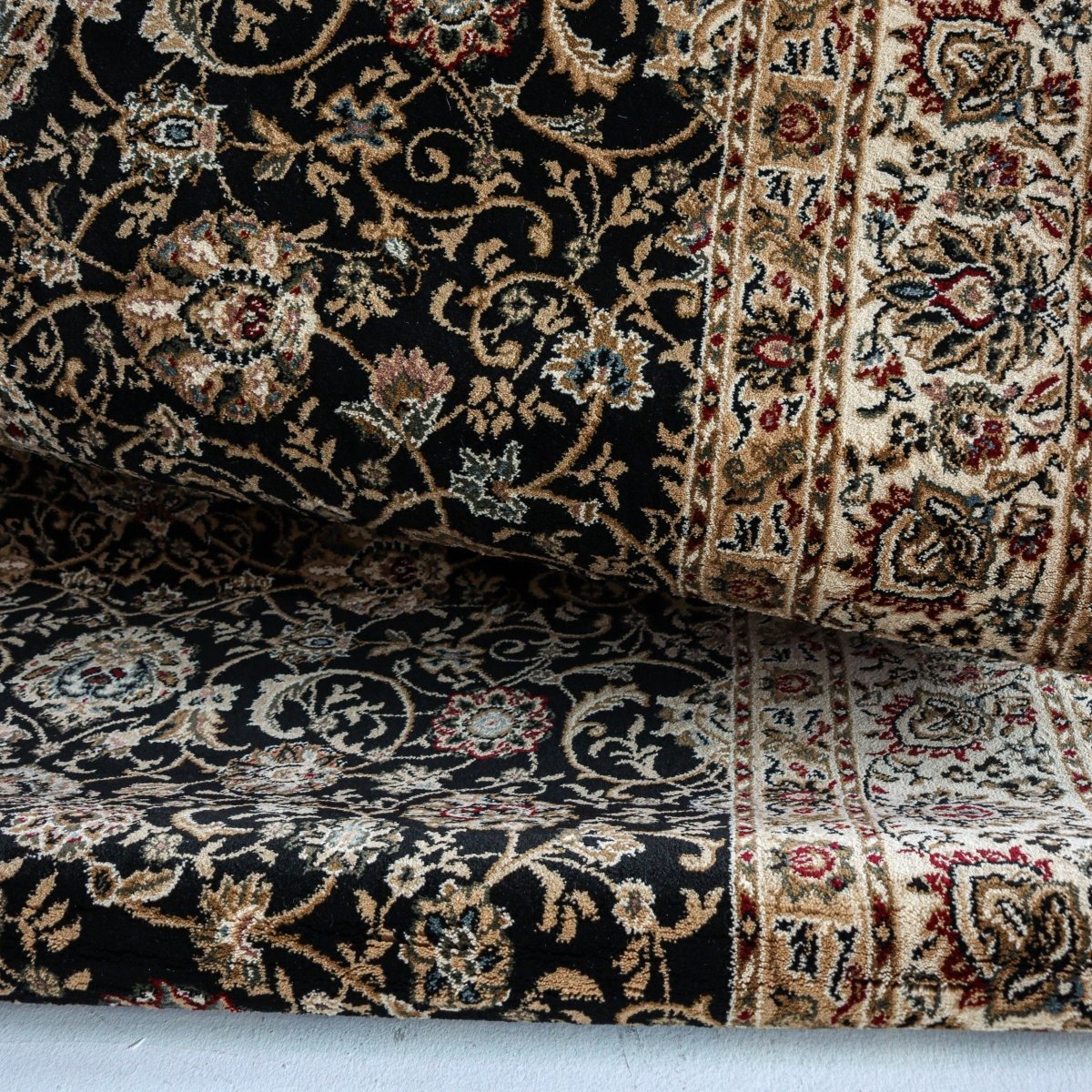 Black Floral | Iranshar | Royal Persian Series - The Carpetier™