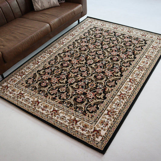 Black Floral | Iranshar | Royal Persian Series - The Carpetier™