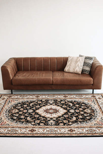 Black Palace Carpet | Iranshar | Royal Persian Series - The Carpetier™