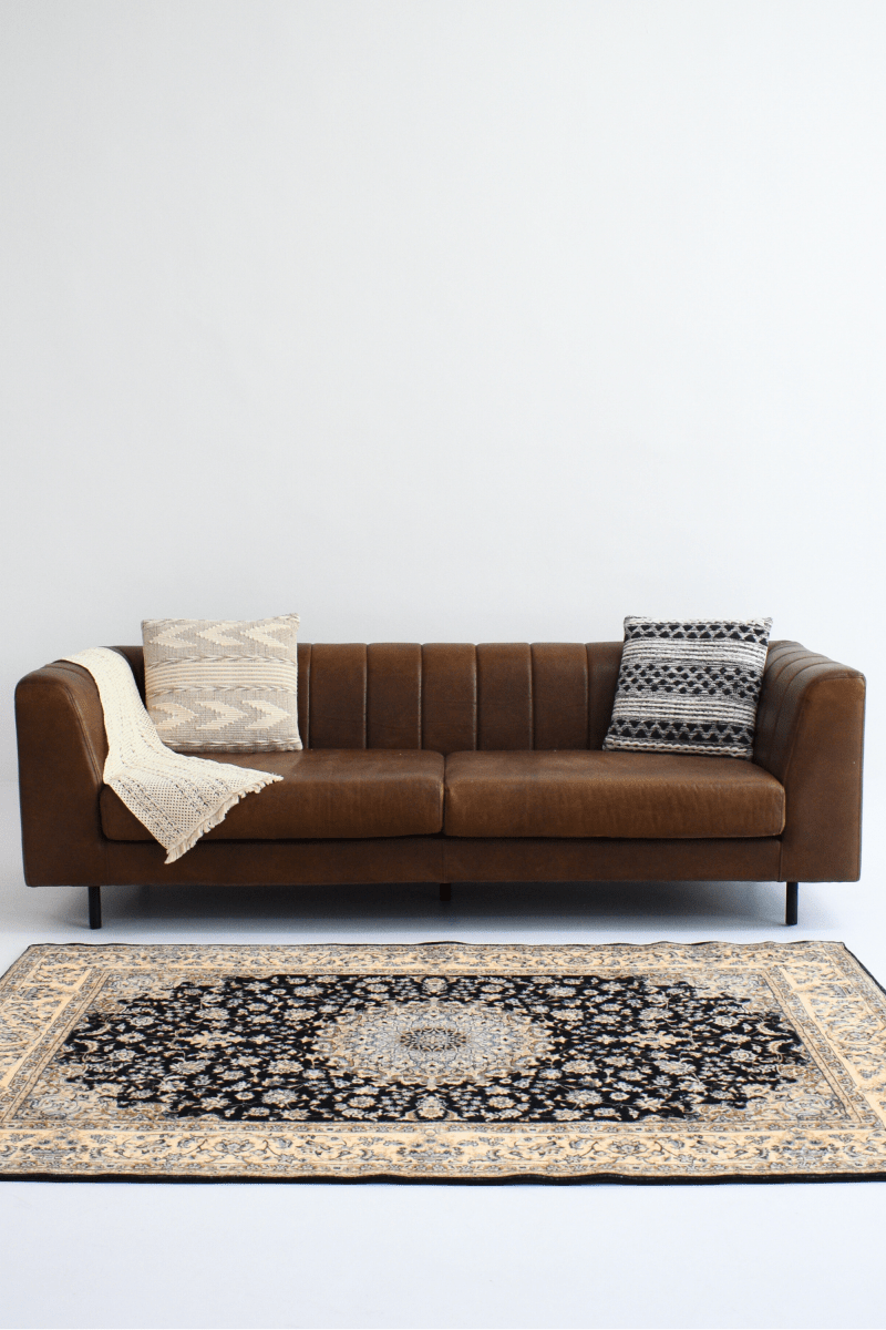 Black Royalty Carpet | Persian | Polyfibre Cashmere Series - The Carpetier™