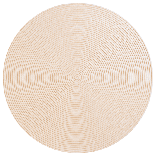 Champagne Beige Round Carpet | 100% Nylon | Dual - Sided - The Carpetier™