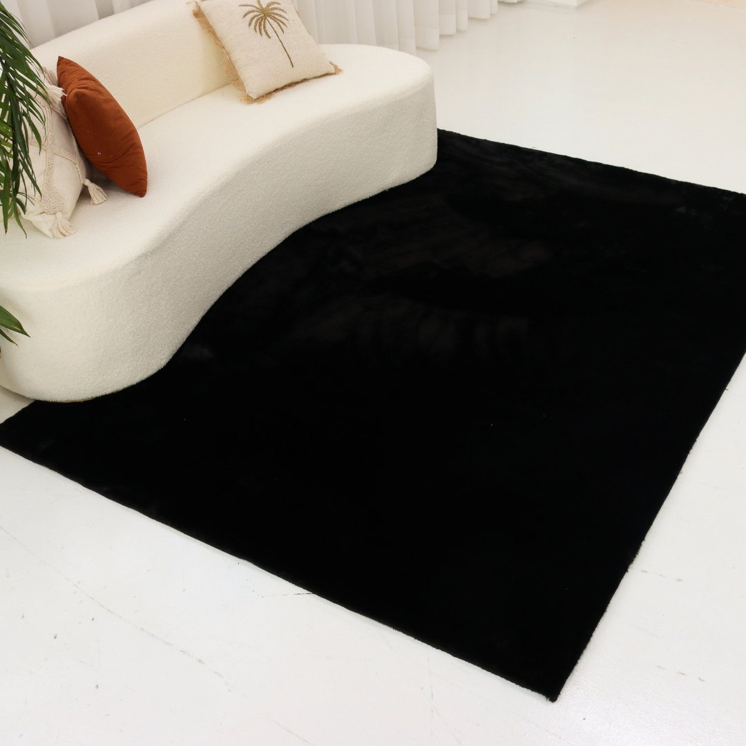 Charcoal Black Carpet | Cloud Fur Series - The Carpetier™