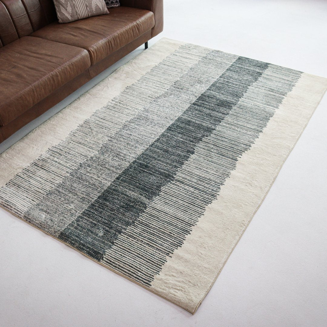 Charcoal Drift Carpet | Scandinavian | Polyfibre Cashmere Series - The Carpetier™