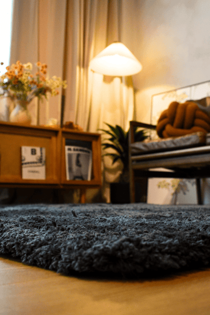 Charcoal Grey LuxeFur Carpet | LuxeFur Dyed Series - The Carpetier™