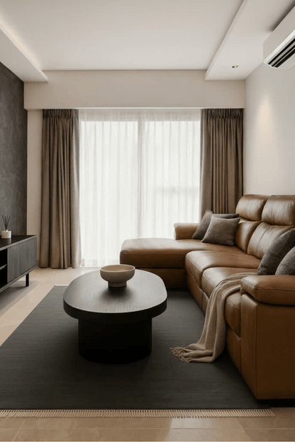 Coal | New Zealand Wool Handloomed With Tassels - The Carpetier™