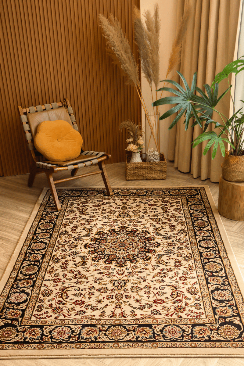 Cream Persian Palace Carpet | Ankara | Royal Persian Series - The Carpetier™