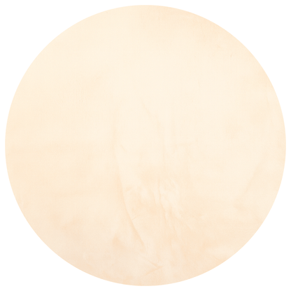 Cream White Round Carpet | Cloud Fur Series - The Carpetier™