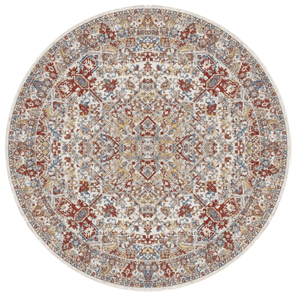 Crimson Heritage Round Carpet | Polyfibre Cashmere - The Carpetier™