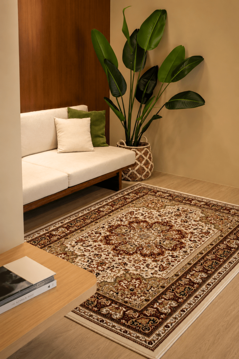 Crimson White Palace Carpet | Ankara | Royal Persian Series - The Carpetier™