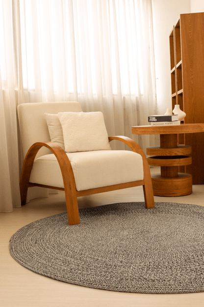 Denim Round Carpet | 100% Nylon | Dual - Sided - The Carpetier™