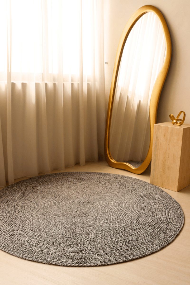 Denim Round Carpet | 100% Nylon | Dual - Sided - The Carpetier™