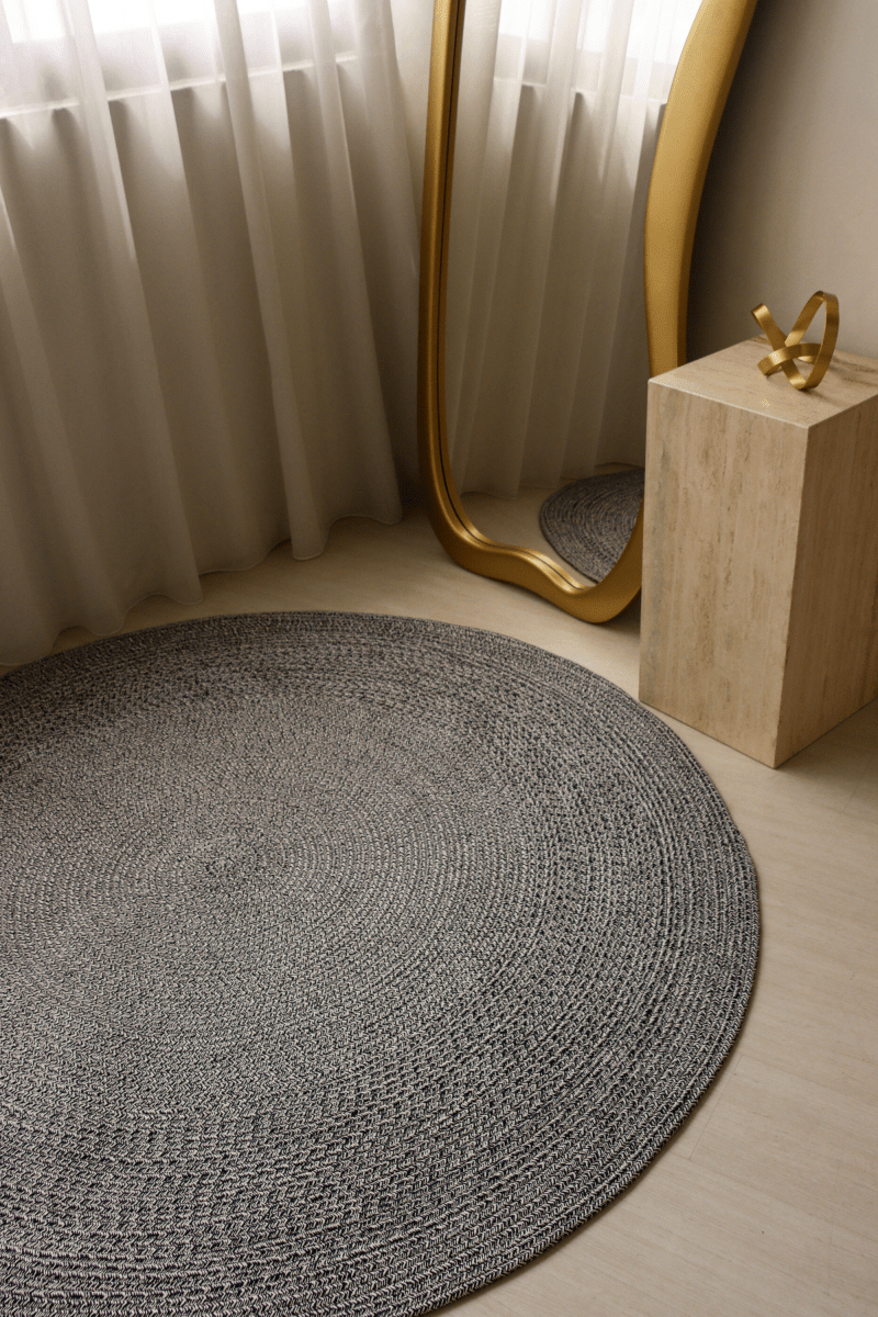 Denim Round Carpet | 100% Nylon | Dual - Sided - The Carpetier™