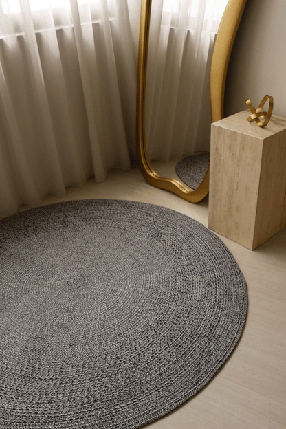 Denim Round Carpet | 100% Nylon | Dual - Sided - The Carpetier™
