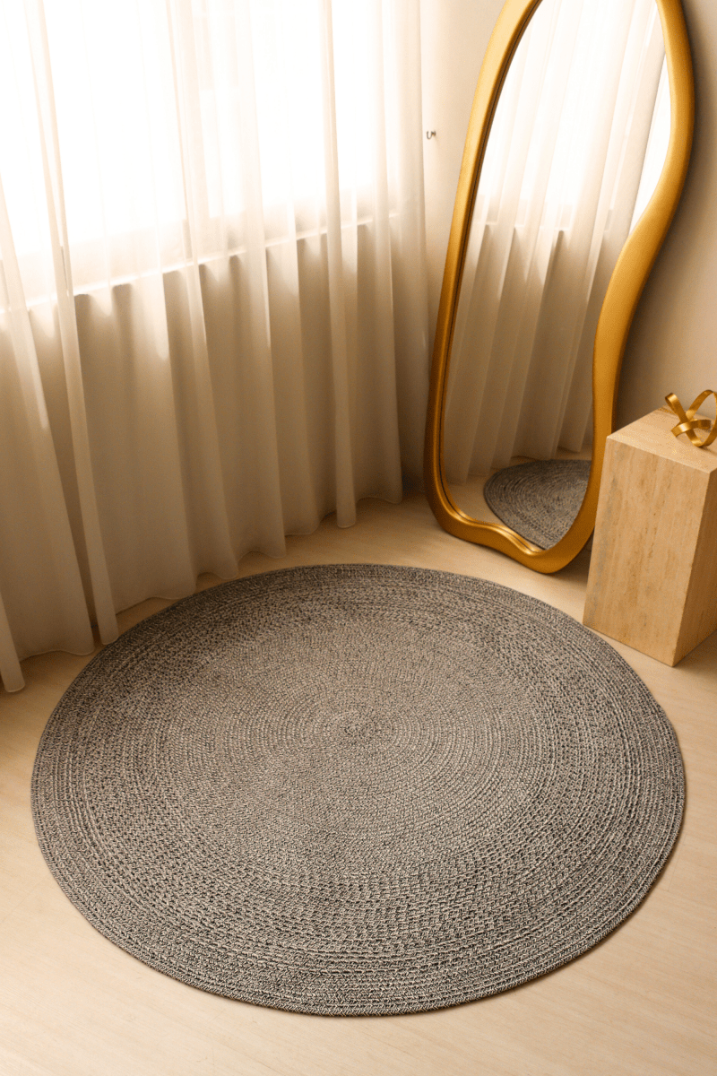 Denim Round Carpet | 100% Nylon | Dual - Sided - The Carpetier™