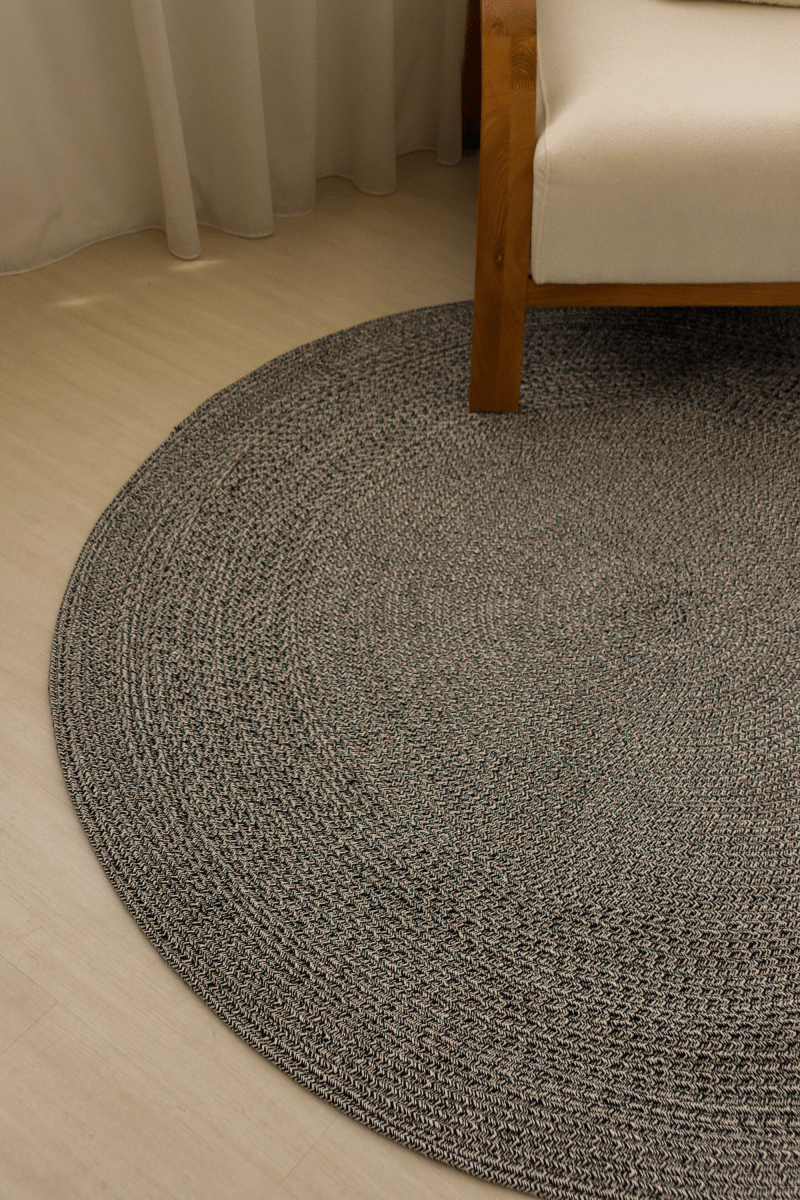 Denim Round Carpet | 100% Nylon | Dual - Sided - The Carpetier™