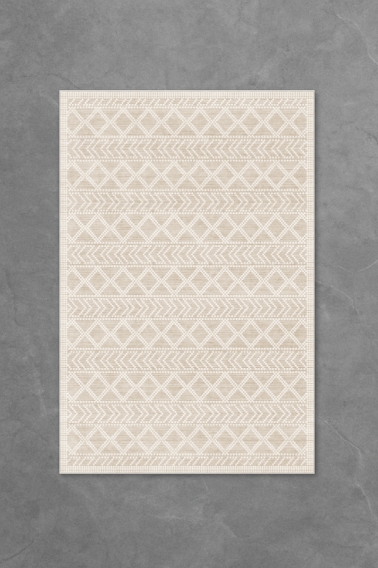 Desert Tribal Floor Mat | Polyfibre Cashmere - The Carpetier™