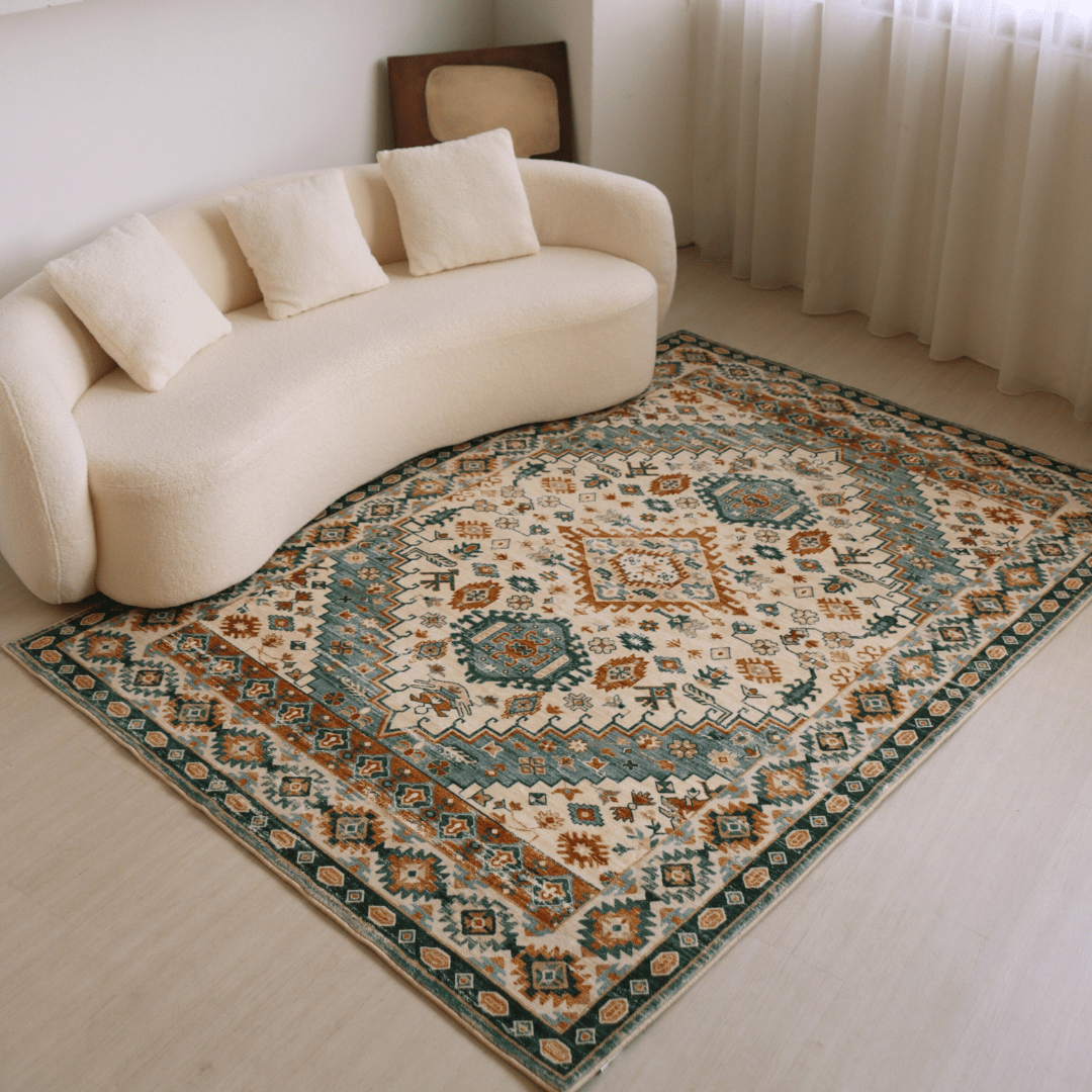 Emerald Jewel Carpet | Persian | Polyfibre Cashmere Series - The Carpetier™