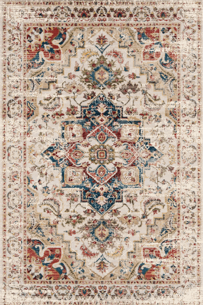 Faded Byzantine Jewel Carpet | Polyfibre Cashmere - The Carpetier™