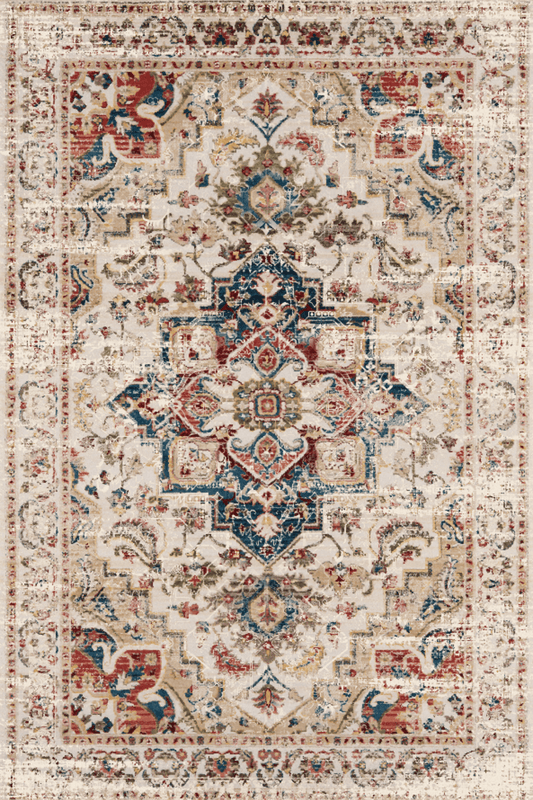 Faded Byzantine Jewel Carpet | Polyfibre Cashmere - The Carpetier™