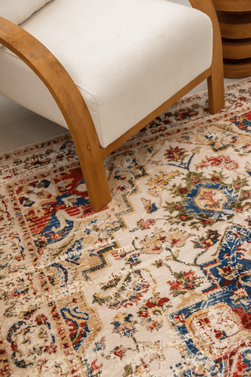 Faded Byzantine Jewel Carpet | Polyfibre Cashmere - The Carpetier™