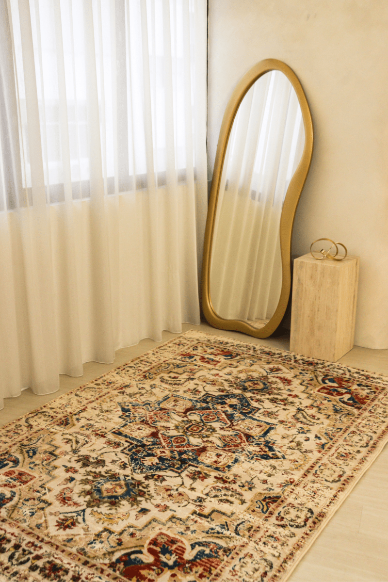 Faded Byzantine Jewel Carpet | Polyfibre Cashmere - The Carpetier™