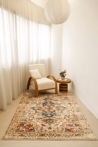 Faded Byzantine Jewel Carpet | Polyfibre Cashmere - The Carpetier™