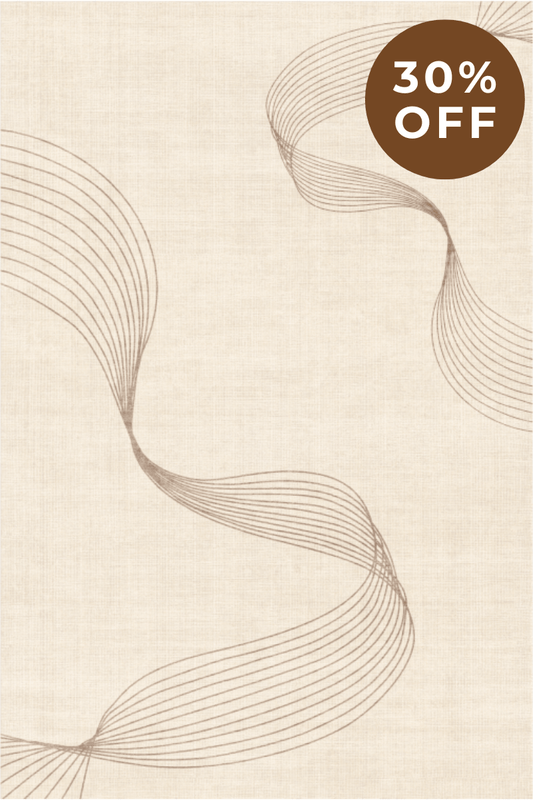 Flowing Lines Carpet | Polyfibre Cashmere - The Carpetier™